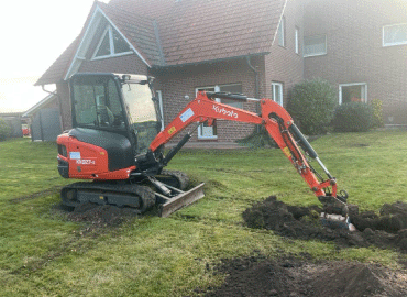 Kubota-Bagger-2t7 Minibagger 1,1 t 70 cm breit